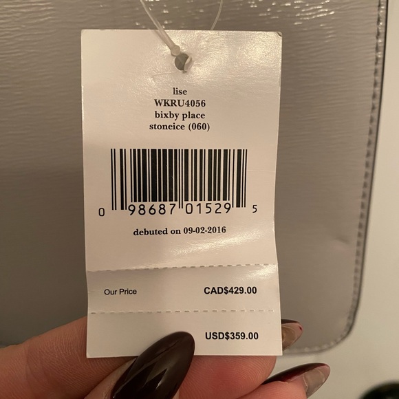 KATE SPADE- Patine Grey Bag - Picture 6 of 11